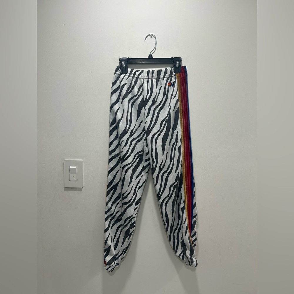 Aviator nation KID'S CLASSIC SWEATPANTS - ZEBRA size 14